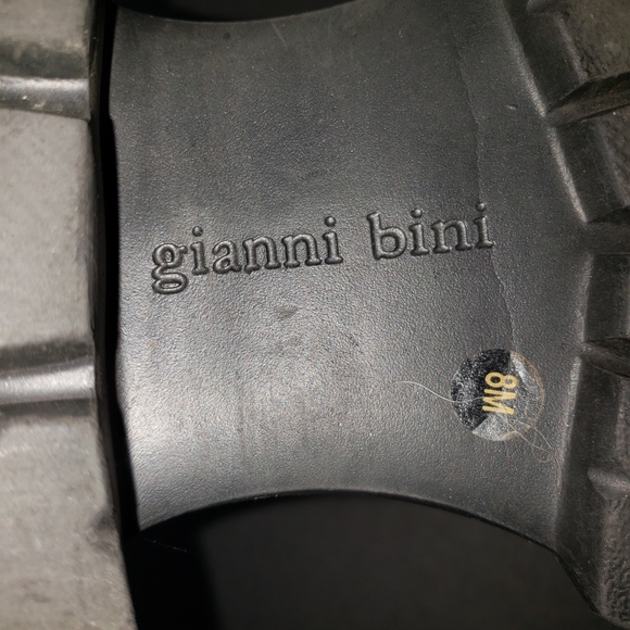 Gianni Bini Black Chunky Sole Women's Boots Size 8 - Picture 4 of 6